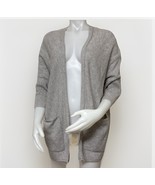 Halogen Cardigan Sweater One Size 100% Cashmere Open Half Sleeve Batwing... - $53.90 CAD