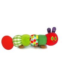 The Very Hungry Caterpillar Plush Stuffed Animal  Eric Carle 8.5&quot; Rattle Teether - £10.93 GBP