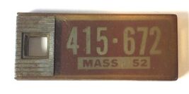 1952 MA Massachusetts DAV License Plate Keychain Tags Disabled Veterans - $11.71