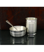 999 pure silver combo bowl and Water/milk tumbler sv110 - $448.92 CAD