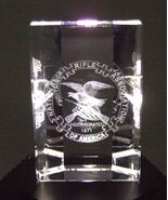 3D Laser Design Multiple &quot;NRA Emblem&quot; In Crystal Glass-
show original ti... - $4,493.75 MXN