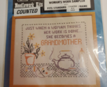 Grandmother Patty Ann 277 WOMAN&#39;s WORK SAMPLER 11x14&quot; Counted Kit - $6.72