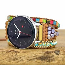 &quot;PARTLY SUNNY&quot; Shoushan Stone Bead Watch With Bracelet - £11.27 GBP