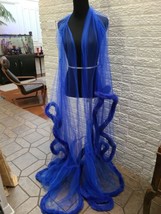 Unbranded 5xl plus Blue mesh Queen Robe Lingerie  Cover Closure Sexy unique - $41.73