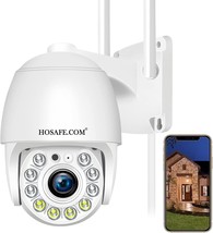 Security Camera Outdoor, Hosafe WiFi IP Camera Home Security System, Floodlight - £49.54 GBP
