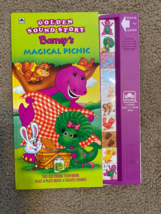 Golden Sounds Story Book Barney Magical Picnic vintage 1993 Untested - £13.34 GBP