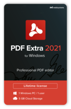 MobiSystems PDF Extra Professional PDF Editor  1 PC Lifetime 5 GB Cloud storage - $84.00