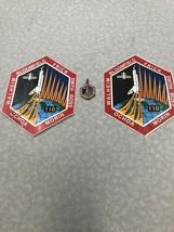 Nasa Space Shuttle Atlantis STS-110 Memorabilia Lot Sticker Pendant KG CR21 - $11.88