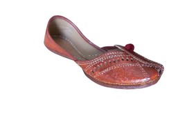 Women Shoes Jutties Casual Indian Handmade Flip-Flops Leather Mojari US 5.5-8.5 - £34.47 GBP