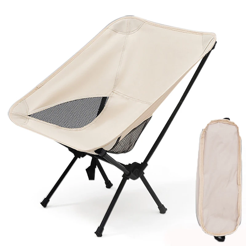 Outdoor BBQ Portable Camping Chair Oxford Cloth Folding Lengthen Seat for - £69.31 GBP