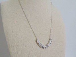 Diamond Accent 18&quot; Silver Plate Twist Collar Necklace R387$100 - £22.52 GBP