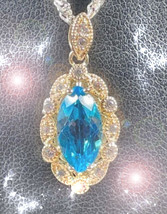 HAUNTED NECKLACE THE AZURE FLAME ENHANCED ATTRACTION HIGHEST LIGHT MAGICK image 2