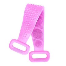 Silicone Back Scrubber Belt For Shower Exfoliating Foaming Body Wash Strap Br... - £23.17 GBP