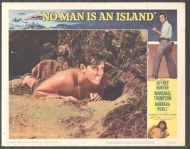 No Man is an Island 11&quot;x14&quot; Lobby Card #2 Jeffrey Hunter - £25.51 GBP