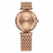 FACET BRILLIANT Cut Rose GP Swiss Quartz Watch 15mm Band - Rose Dial - $569.99