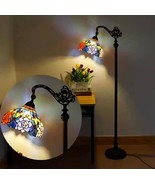 Beautiful Tiffany Stained Glass Mosaic Corner Floor Lamp  - €154,09 EUR