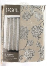 Croscill Mila Linen 72 In X 72 In Shower Curtain 100% Polyester Machine Washable - $35.99