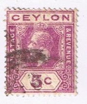 Stamps Ceylon Sri Lanka 5c King George V Lilac - £0.51 GBP