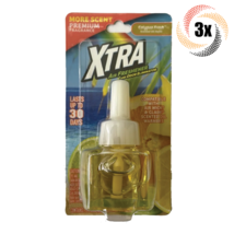 3x Packs Xtra Calypso Fresh Oill Refill Air Freshener Odor Eliminator | ... - £9.75 GBP