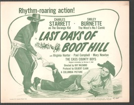 Last Days Of Boot Hill 11&quot;x14&quot; Lobby Cards #1-8 Charles Starrett Smiley Burnette - £116.01 GBP