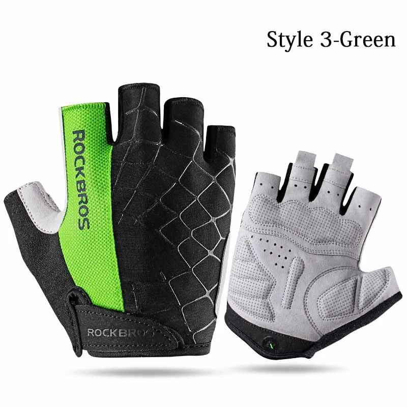 BROS Half Finger Cycling Gloves  Shockproof MTB Mountain Bike Gloves Mens Outdoo - £81.90 GBP