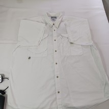 Columbia Sportswear FM7231 Men's White Cotton Vented Short Sleeve Shirt Size 2XL image 14