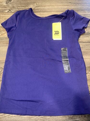Primary image for Girls' Short Sleeve Keyhole Back Gym T-Shirt - All in Motion Size Medium. NWT. S