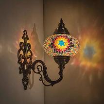 (31 Models) Handmade Wall Lamp Mosaic Shade, 2019 Stunning 16.5&quot; Height - 7&quot; Glo - £53.77 GBP