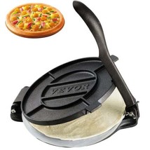 Tortilla Press, 8 Inch Tortilla and Roti Maker, Cast Iron Heavy Duty Tortillador - $35.82