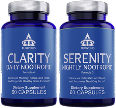 Clarity and Serenity Stack - Enhance Memory, Focus &amp; Mood - Enhance Relaxation &amp; - £66.06 GBP