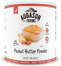 2 Pack Augason Farms Peanut Butter Powder 2 lbs No.10 Can Storage Emerge... - £27.60 GBP