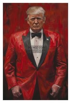 President Donald Trump Wearing Red Suit Mafia Boss 4X6 Ai Photo - £6.35 GBP