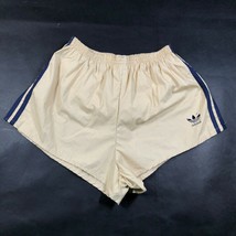 Adidas Trefoil Youth Boys M (24-26) Running Shorts Brown with Navy Blue ... - $37.40