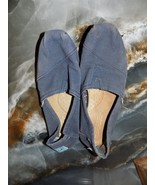 TOMS Blue Slip On Canvas Classic Flats Size 8 Women&#39;s - $16.02