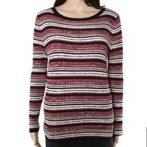 Emaline Horizontal Striped Petite Slim Sweater Scoop Neck Size PL New Wi... - $27.55