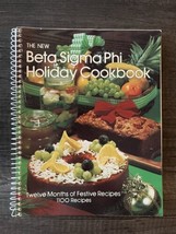 The New Beta Sigma Phi Holiday Cookbook Vintage 1984 12 Months of Recipes - £4.75 GBP