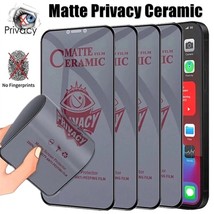 1-4Pcs Matte Ceramic Privacy Screen Protector for iPhone 14 PRO MAX 7 8 14 Plus  - £5.77 GBP