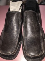 BED:STU U.S.A. Brown Leather Moc Toe Slide On Casual Loafers Men&#39;s U.S. 9.5 - £38.67 GBP