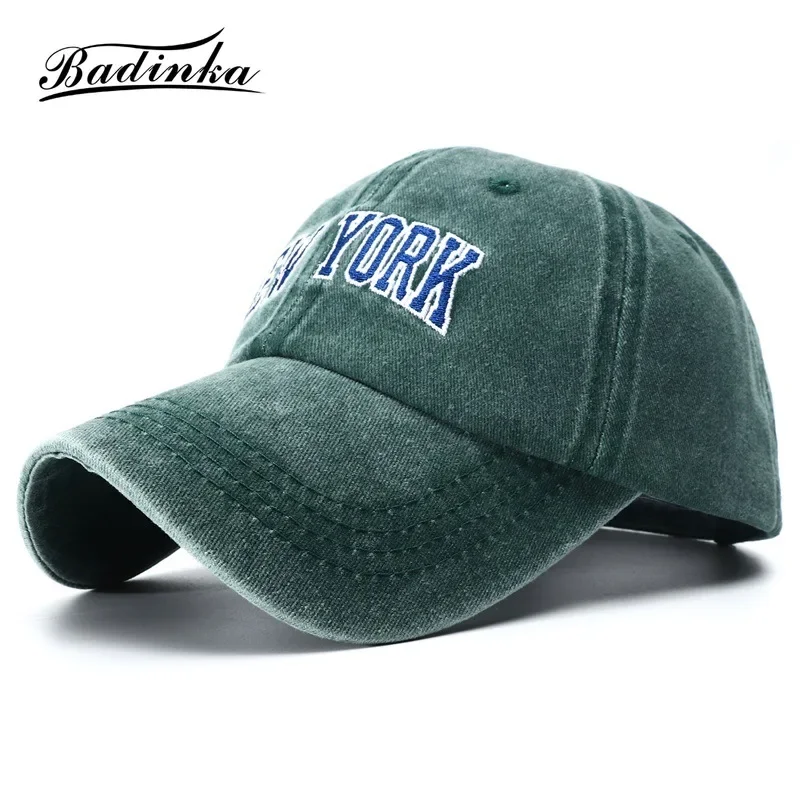 2024 New Black Green Baseball Snapback Cap Bone New York Embroidery Dad Hat - £12.94 GBP+