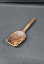 ANTIQUE 1800s Hand Made Carving  WOOD Wooden Kitchen Spoon FOLK ART  Han... - £29.42 GBP