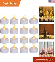 Warm Yellow Flameless LED Tea Lights - Safe 100-Pack with 200 Hour Batte... - $39.00