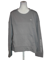 Under Armour Shirt Women&#39;s Size Large Gray Pullover Sweatshirt Kangaroo ... - £10.60 GBP