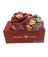 CROCS x SWEETHEARTS Limited Edition Lined Clog White Red Multi Size j5 NEW - $144.04 CAD