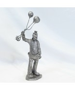 Ricker Clown With Ballons Pewter  8 1/2&quot; Tall - $54.87