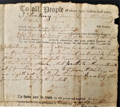 1781 antique DEED berwick me KEAG sawmill use Judge Benjamin CHADBOURNE ... - £136.88 GBP