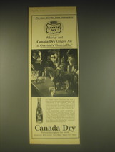 1962 Canada Dry Ginger Ale Ad - Overton's Guards Bar - £14.53 GBP