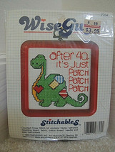Wise Guys Stitchables Cross Stitch Kit #7704 &quot;After 40 it&#39;s Just Patch Patch...&quot; - £5.64 GBP