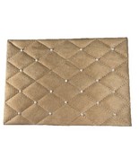 Vintage Avon Travel Jewelry Case Box Tan Storage Organizer Suede Quilted... - $38.29 CAD