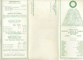 Norton Lilly Steamship Agents Brochure 1934 Africa India Far East South ... - $31.64