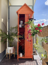 New Outdoor Garden 2 Door Lockable Wooden Tool Storage Shed Sheds Waterproof - £311.78 GBP